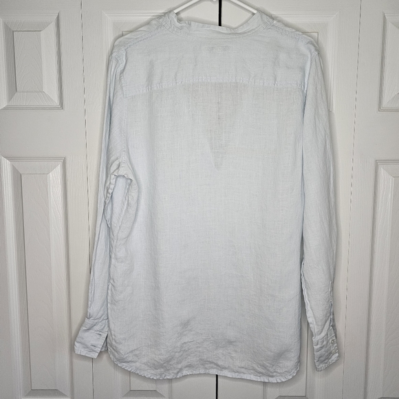 Banana Republic Linen Long Sleeve Shirt Sz xl - Picture 7 of 8